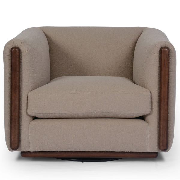 Home Fashion Hoyte Swivel Chair Bahari Sand By Four Hands