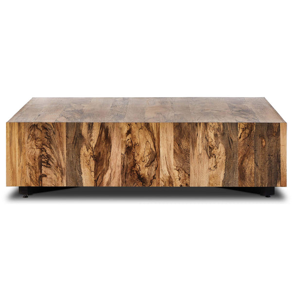 Home Fashion Hudson Large Square Coffee Table Spalted Primavera By Four Hands
