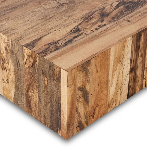 Home Fashion Hudson Large Square Coffee Table Spalted Primavera By Four Hands