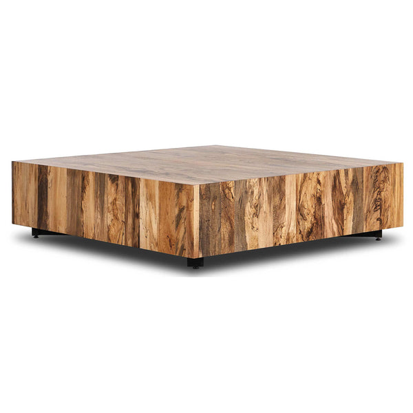 home fashion Hudson Large Square Coffee Table Spalted Primavera by Four Hands