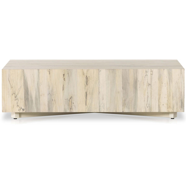 Home Fashion Hudson Rectangular Coffee Table Bleached Spalted Primavera By Four Hands