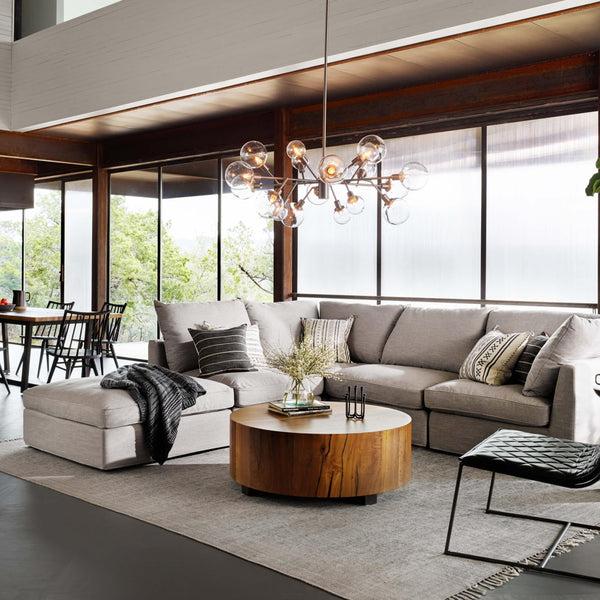 Home Fashion Hudson Round Coffee Table Natural Yukas By Four Hands