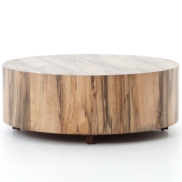Home Fashion Hudson Round Coffee Table Spalted Primavera By Four Hands