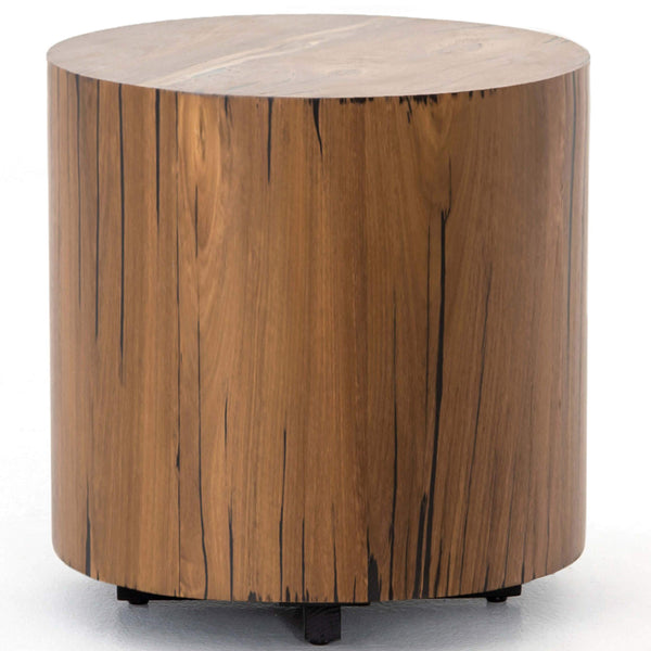 home fashion Hudson Round End Table Natural Yukas by Four Hands