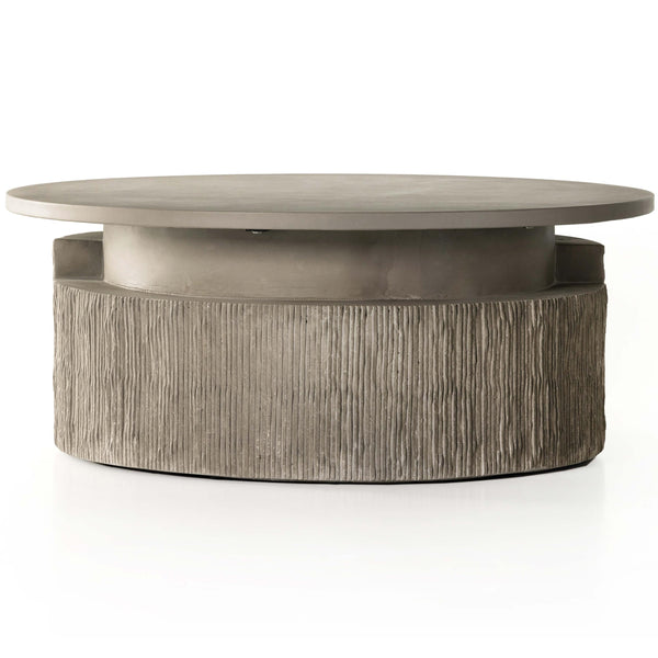 Home Fashion Huron Outdoor Coffee Table Textured Flint By Four Hands