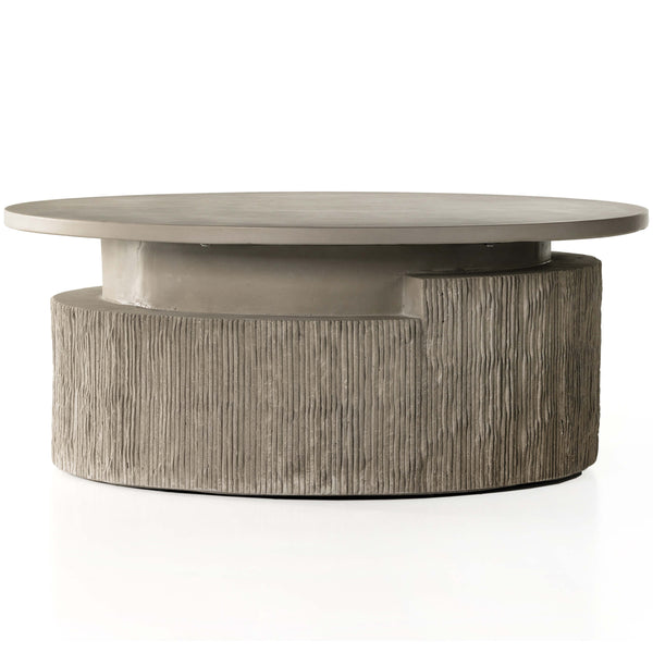 home fashion Huron Outdoor Coffee Table Textured Flint by Four Hands