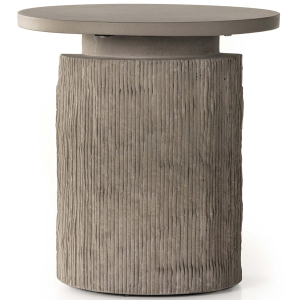 Home Fashion Huron Outdoor End Table Textured Flint By Four Hands