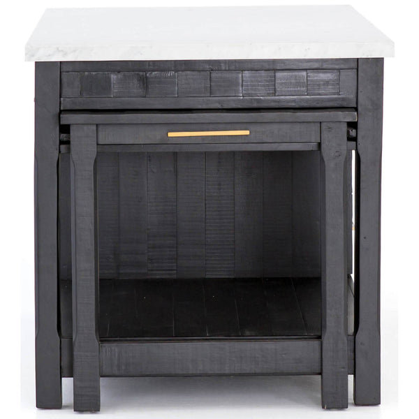 Home Fashion Ian Kitchen Island Black By Four Hands