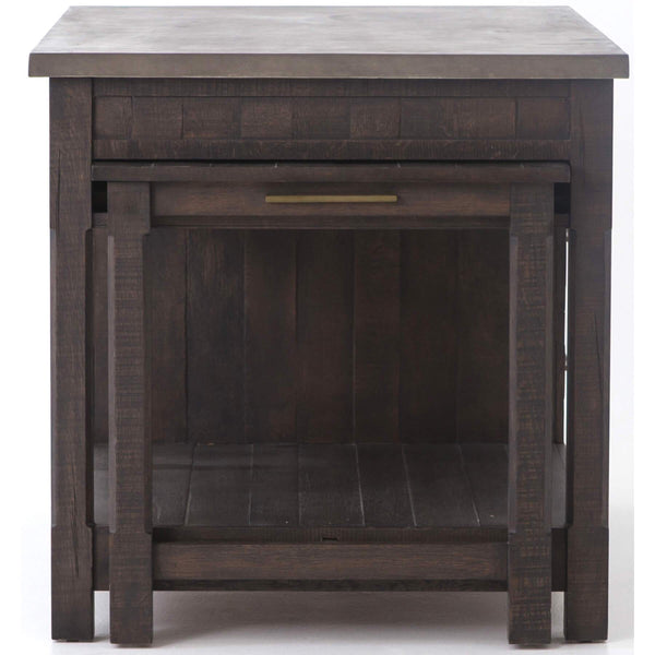 Home Fashion Ian Kitchen Island Rubbed Black By Four Hands