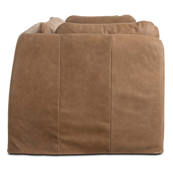 Home Fashion Iggy 98" Slipcover Leather Sofa Palermo Drift By Four Hands