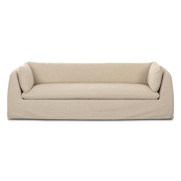 home fashion Iggy 98" Slipcover Sofa Antwerp Natural by Four Hands