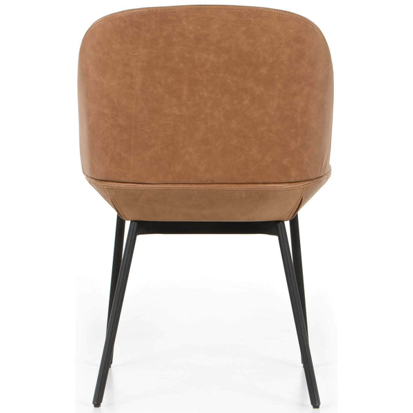 Home Fashion Imani Leather Dining Chair Sonoma Butterscotch Set Of 2 By Four Hands