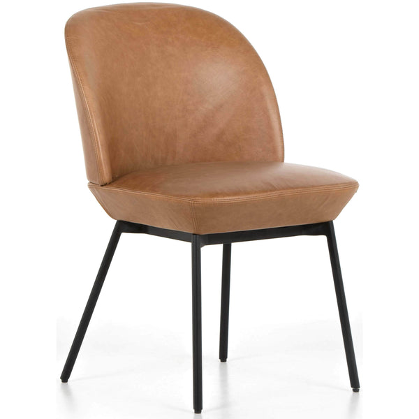 home fashion Imani Leather Dining Chair Sonoma Butterscotch Set of 2 by Four Hands