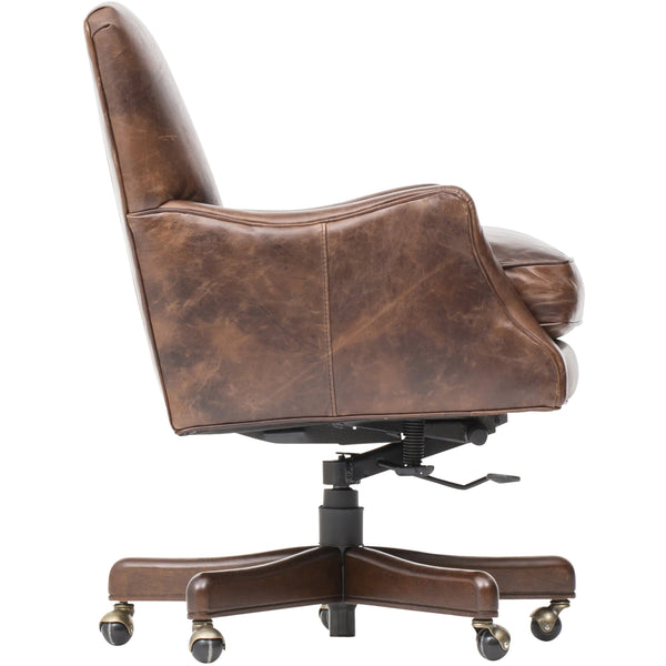 Home Fashion Imperial Empire Tilt Swivel Leather Chair