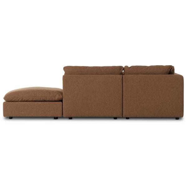 Home Fashion Ingel 4 Piece Sectional W/Ottoman Antwerp Cafe By Four Hands