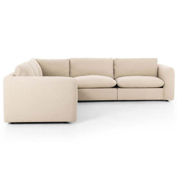 Home Fashion Ingel 5 Piece Sectional Antwerp Taupe By Four Hands