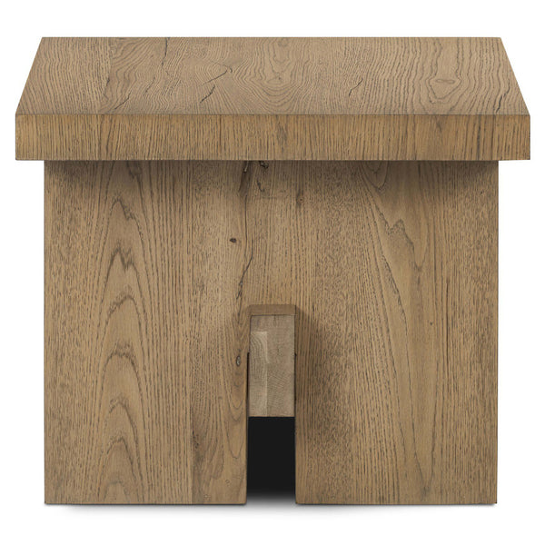 Home Fashion Isaac End Table Rubbed Light By Four Hands