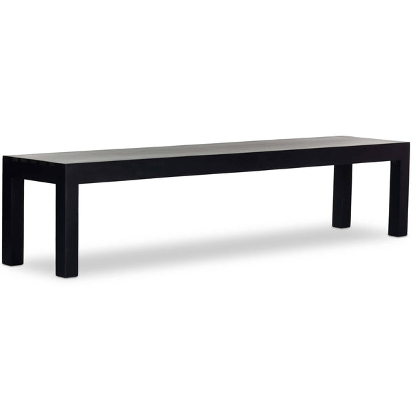 home fashion Isador 86" Dining Bench Black Wash by Four Hands
