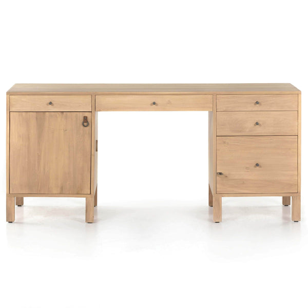Home Fashion Isador Executive Desk Dry Wash Poplar By Four Hands