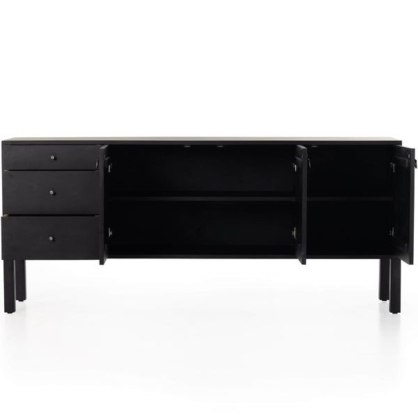 Home Fashion Isador Sideboard Black Wash Poplar By Four Hands