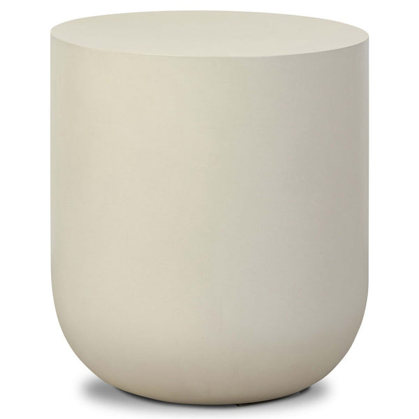 home fashion Ivan Round End Table White by Four Hands