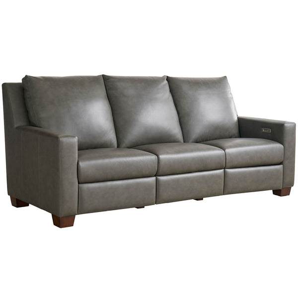 Home Fashion Jackson Leather Power Motion Sofa Aline Anthracite