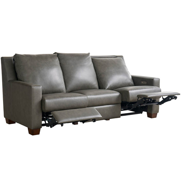 Home Fashion Jackson Leather Power Motion Sofa Aline Anthracite