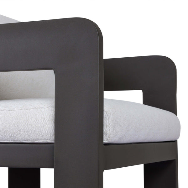 Home Fashion Jackson Outdoor Metal Dining Chair Concha Fog Set Of 2 By Four Hands