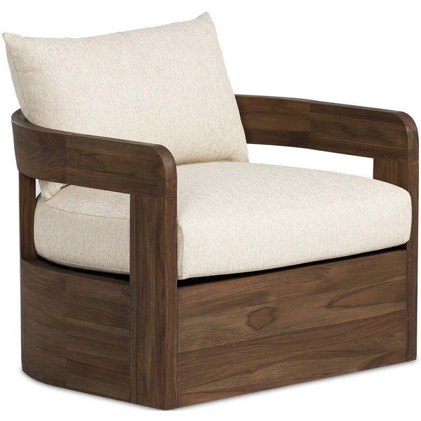 home fashion Jackson Outdoor Swivel Chair Ellor Beige by Four Hands