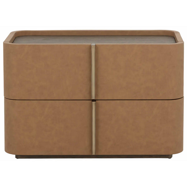 Home Fashion Jamille Large Nightstand Miliken Cognac