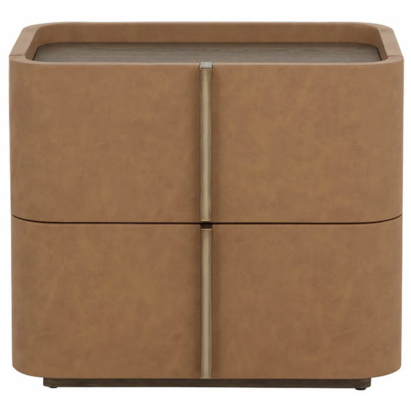 Home Fashion Jamille Small Nightstand Miliken Cognac