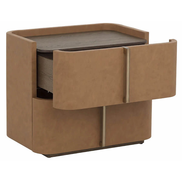 Home Fashion Jamille Small Nightstand Miliken Cognac