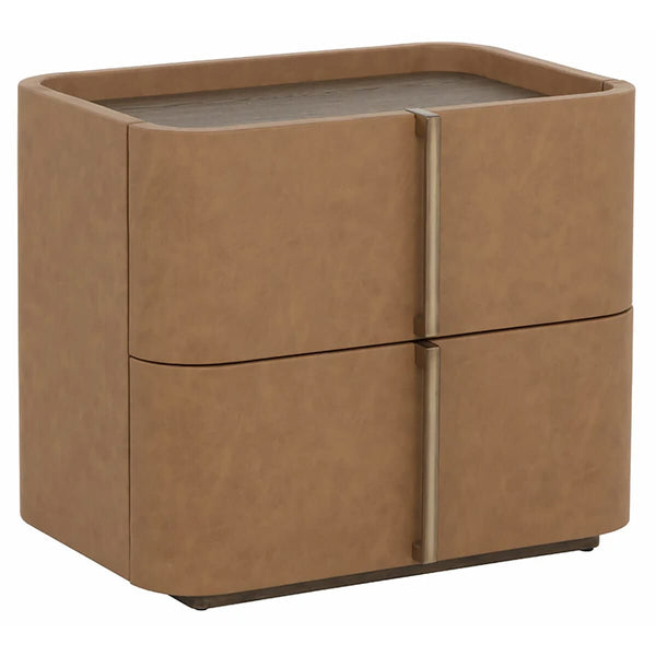 home fashion Jamille Small Nightstand Miliken Cognac