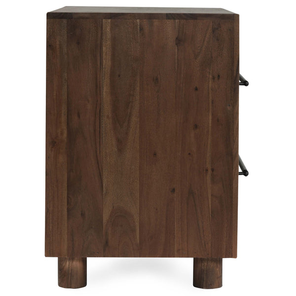 Home Fashion Jaxson 2 Drawer Nightstand Harvest Brown