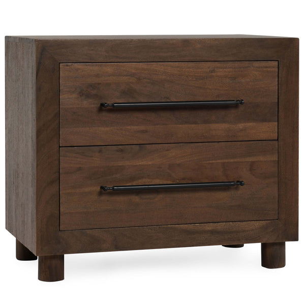 home fashion Jaxson 2 Drawer Nightstand Harvest Brown