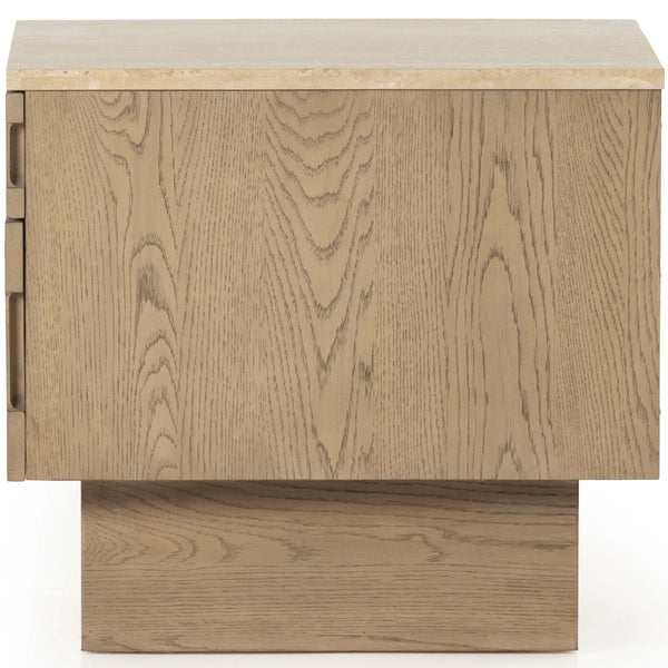 Home Fashion Jaylen Nightstand Travertine By Four Hands