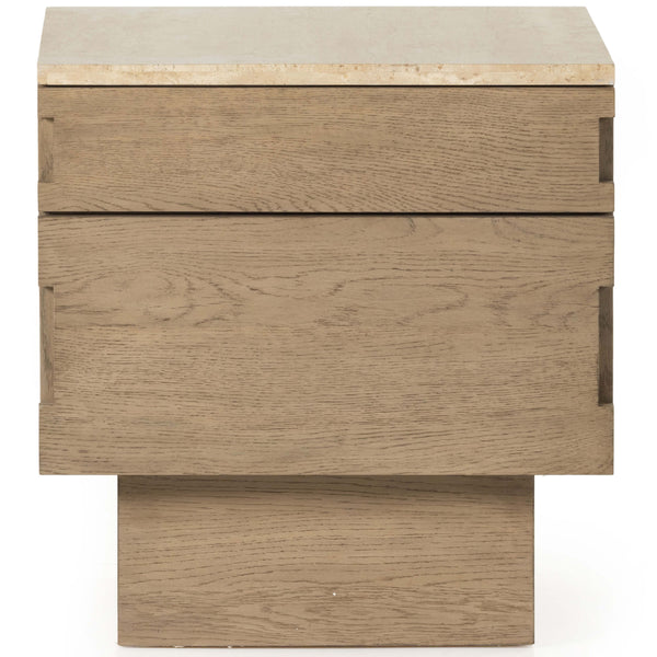 Home Fashion Jaylen Nightstand Travertine By Four Hands