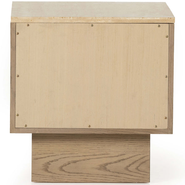 Home Fashion Jaylen Nightstand Travertine By Four Hands