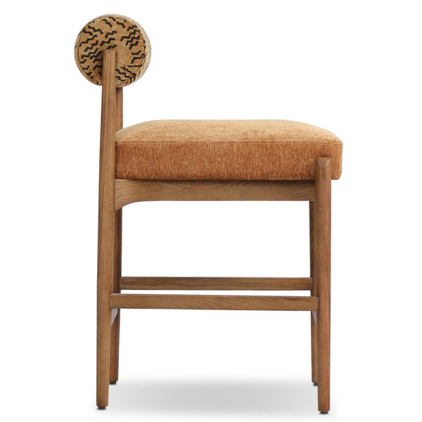 Home Fashion Jazelle Bar & Counter Stool Dharma Ochre By Four Hands