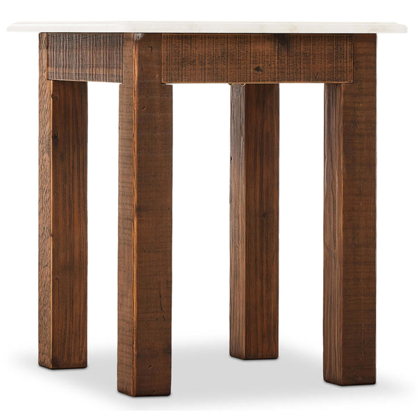 Home Fashion Jessa End Table White Marble By Four Hands