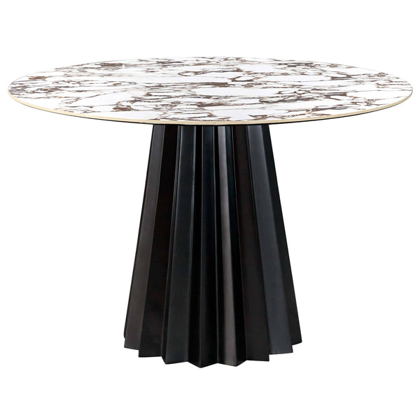home fashion Jimena Round Dining Table Marble Ceramic