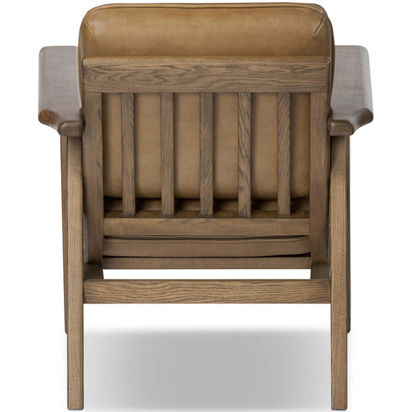 Home Fashion Jones Leather Chair Palermo Drift By Four Hands