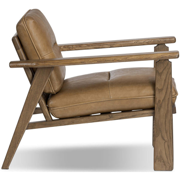 Home Fashion Jones Leather Chair Palermo Drift By Four Hands