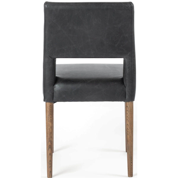 Home Fashion Joseph Leather Dining Chair Durango Smoke Set Of 2 By Four Hands