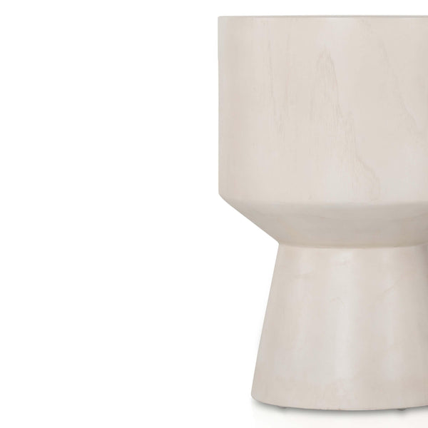 Home Fashion Jovie Outdoor End Table Ivory Teak By Four Hands