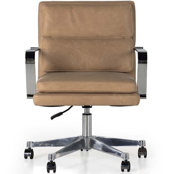Home Fashion Jude Leather Desk Chair Palermo Nude By Four Hands