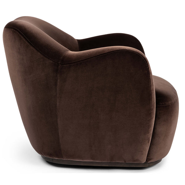 Home Fashion Julius Swivel Chair Surrey Cocoa By Four Hands