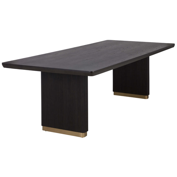 Home Fashion Kalla Rectangular Dining Table Charcoal