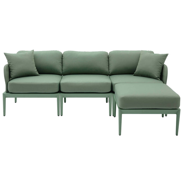 Home Fashion Kapri Outdoor Modular Sectional Moss Green