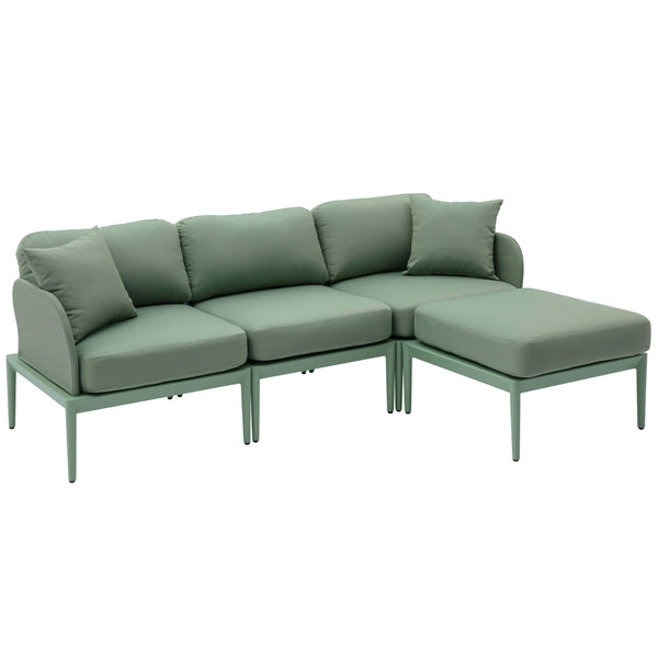 home fashion Kapri Outdoor Modular Sectional Moss Green